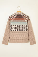 Load image into Gallery viewer, Light French Beige Aztec Quilted Patchwork Western Fashion Jacket
