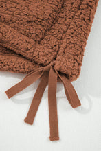 Load image into Gallery viewer, Cinnamon Faux Fur Snap Button Front Knot Side Plush Vest with Pockets
