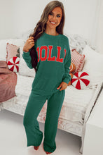 Cargar imagen en el visor de la galería, Evergreen JOLLY Corded Long Sleeve Top and Pockets Pants Set
