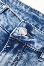 Load image into Gallery viewer, Ashleigh Blue Mineral Wash Bottom Cuff Distressed Wide Leg Jeans

