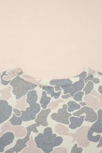 Cargar imagen en el visor de la galería, Multicolour Retro Camouflage Print Plus Size 2pcs Outfit
