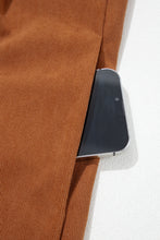 Load image into Gallery viewer, Cinnamon Solid Color Tie V Neck Sleeveless Corduroy Romper

