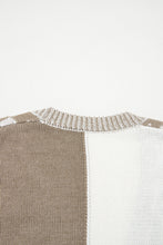 Load image into Gallery viewer, Brown Checkered Open Front Drop Shoulder Cardigan
