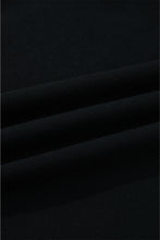 Load image into Gallery viewer, Black Varsity Baseball Bow Graphic Striped Sleeve Baggy Sweatshirt
