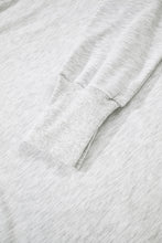 Load image into Gallery viewer, Light Grey Faded Varsity Print Loose Pullover Top
