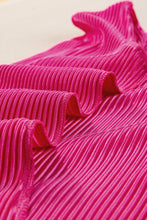 Load image into Gallery viewer, Bright Pink Casual Pleated Short Two-piece Set
