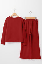 Cargar imagen en el visor de la galería, Red Dahlia Ultra Loose Textured 2pcs Slouchy Outfit
