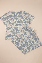 Cargar imagen en el visor de la galería, Multicolour Retro Camouflage Print Plus Size 2pcs Outfit
