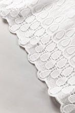 Cargar imagen en el visor de la galería, Beige Embroidered Mesh Flounce Sleeve Blouse
