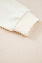 Cargar imagen en el visor de la galería, White Solid Color Cute Bow Detail Loose Hoodie
