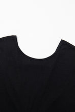 Load image into Gallery viewer, Black Pearls Embellished Twist Back Tee
