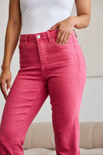 Load image into Gallery viewer, Full Size Tummy Control High Waist Raw Hem Jeans
