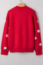 Cargar imagen en el visor de la galería, Red Dahlia LET IT SNOW Graphic Christmas Holiday Loose Sweater
