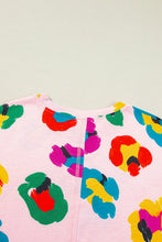 Cargar imagen en el visor de la galería, Pink Leopard Drop Shoulder Oversize Tee
