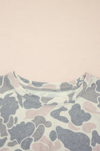Cargar imagen en el visor de la galería, Multicolour Retro Camouflage Print Plus Size 2pcs Outfit

