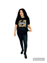 Load image into Gallery viewer, Super Mama Leopard Print Lightning Bolt T-Shirt
