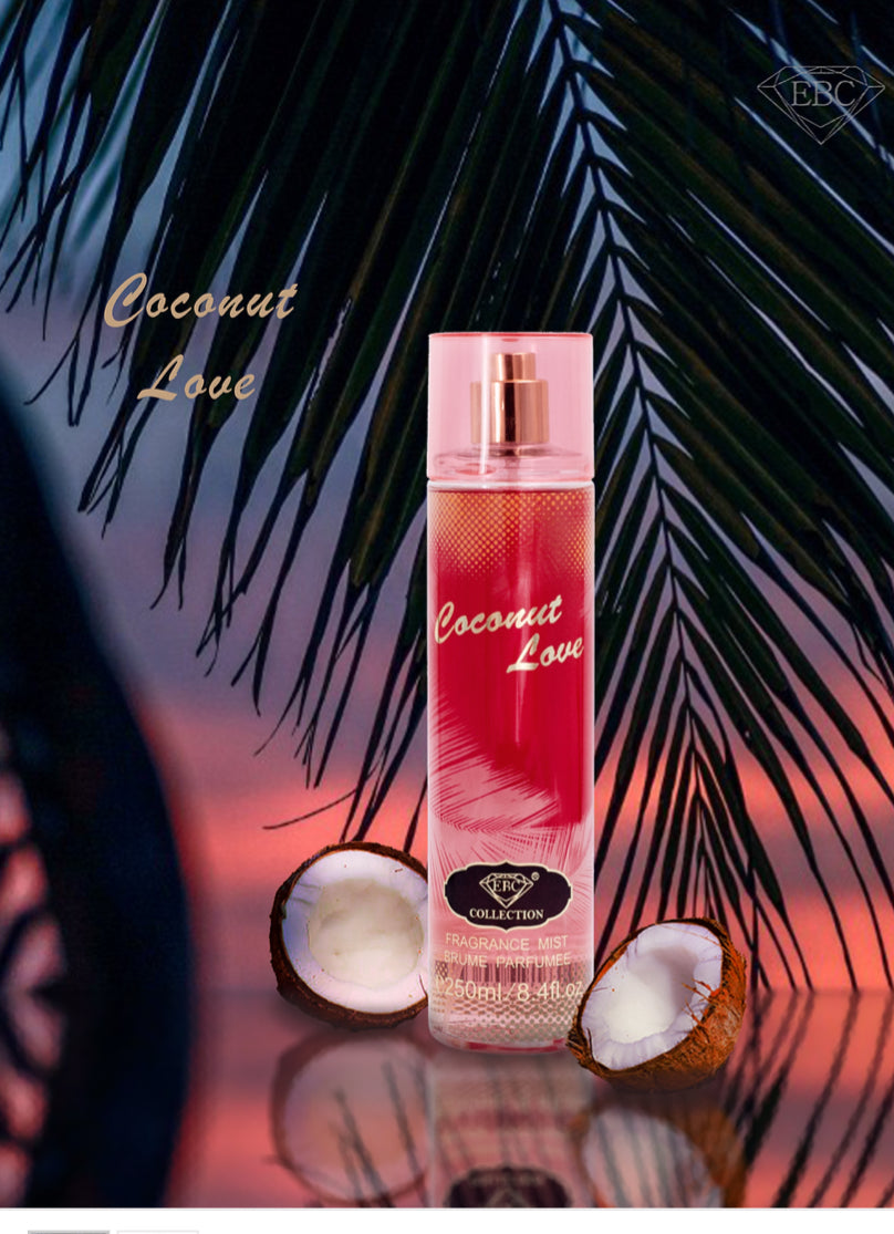 Coconut Love Body Spray 8.4 Oz Perfumes For Women