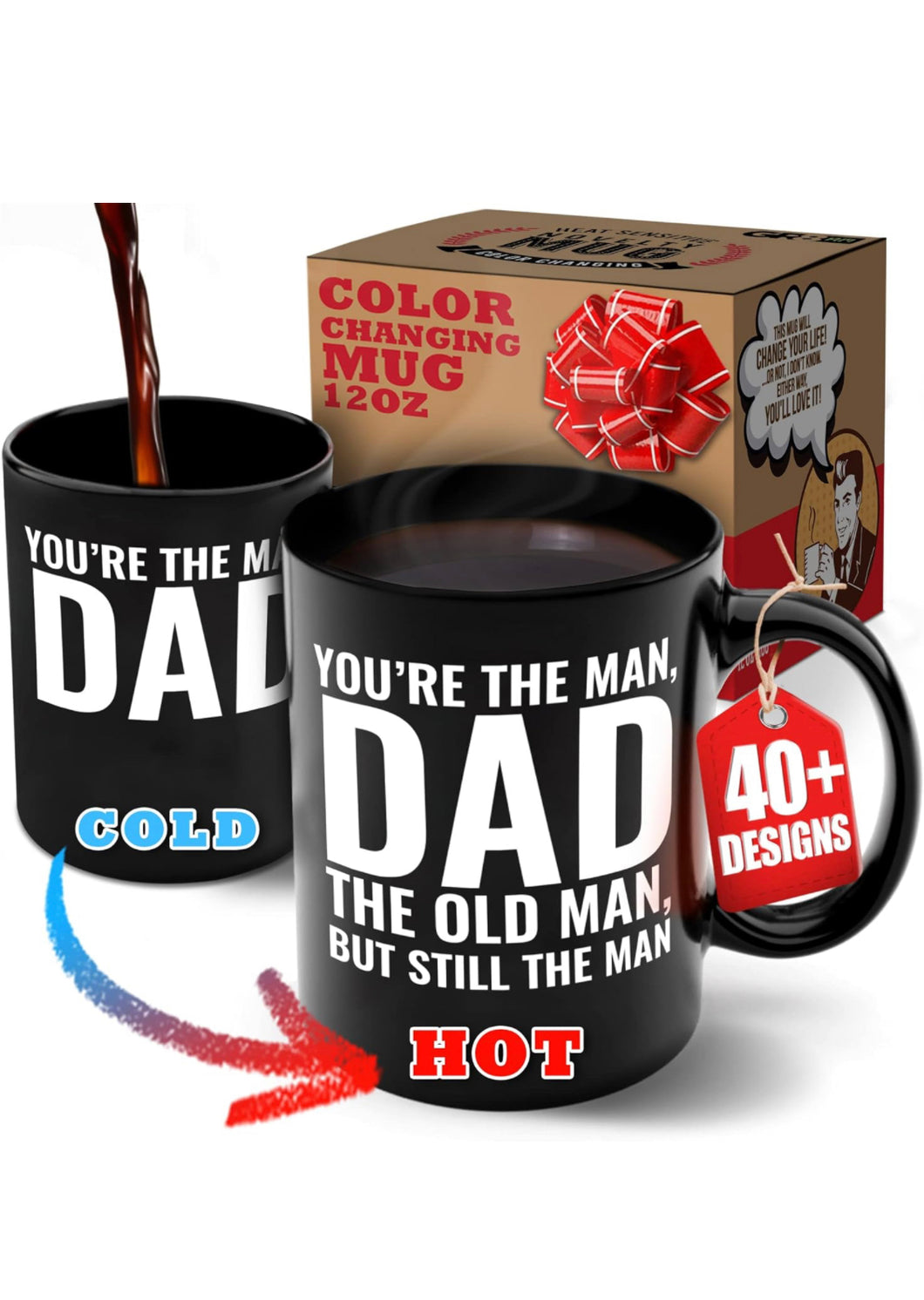 Funny Heat Sensitive Best Dad Mug
