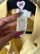Load image into Gallery viewer, Bobbie Brooks Vintage Retro 80s Bright Yellow Chartreuse Oversized Blazer Jacket
