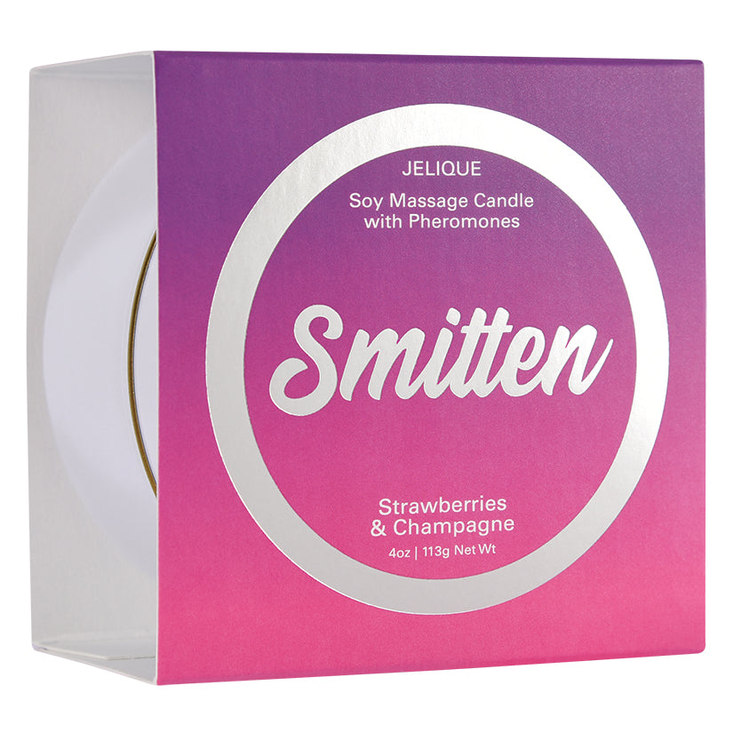 Massage Candle Smitten Strawberry & Champagne 4oz