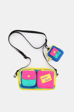 Cargar imagen en el visor de la galería, Himawari Removable Strap Nylon Crossbody Bag with EarPods Bag
