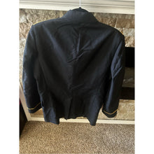Load image into Gallery viewer, Authentic Military Jacket with Epaulets Navy and Gold Gold Buttons
