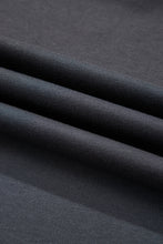 Load image into Gallery viewer, Dark Grey Varsity Striped Detail Drop Shoulder Oversized Sweatshirt
