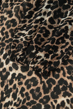 Load image into Gallery viewer, Brown Leopard Print Long Sleeve Short Shift Dress
