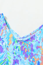 Load image into Gallery viewer, Sky Blue Loose Painted Floral Tee
