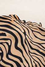 Cargar imagen en el visor de la galería, Brown Zebra Print Ruffled Tiered Dress
