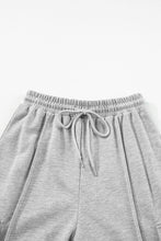 Cargar imagen en el visor de la galería, Light Grey Drawstring Waist Cargo Sweatpants
