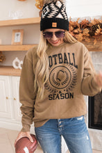 Load image into Gallery viewer, Khaki Rugby FOOTBALL SEASON Graphic Game Day Sweatshirt
