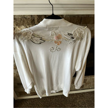Load image into Gallery viewer, Vintage 80s Embellished Sequins Pearls Cardigan with Lace Buttons
