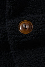 Cargar imagen en el visor de la galería, Black Sherpa Stand Collar Jacket Vest
