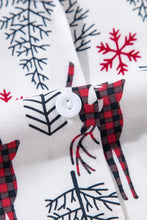 Load image into Gallery viewer, White Christmas Deer Printed Shirt and Shorts Lounge Set
