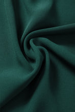 Load image into Gallery viewer, Blackish Green 3/4 Pleated Bell Sleeve V Neck Blouse
