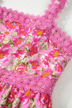 Load image into Gallery viewer, Rose Floral Lace Tied Strap Empire Waist Maxi Dress
