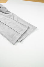 Cargar imagen en el visor de la galería, Light Grey Drawstring Waist Cargo Sweatpants
