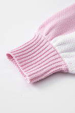 Cargar imagen en el visor de la galería, Pink Checkered Trendy Sleeve Sweater
