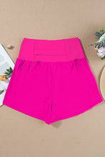 Cargar imagen en el visor de la galería, Hot Pink Pocketed Wide Waistband Swim Shorts
