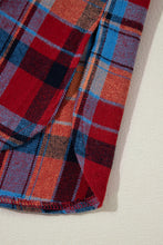 Cargar imagen en el visor de la galería, Red Plaid Print Loose Vintage Shirt
