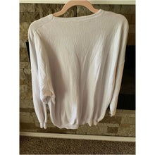 Cargar imagen en el visor de la galería, Vintage Laps 80s White Floral Ribbon-Print Pullover Sweatshirt
