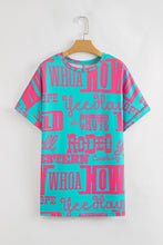 Load image into Gallery viewer, Green Howdy Cowboy Letter Printed Western Fashion Tee

