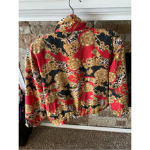 Load image into Gallery viewer, 80s Vintage 100% Silk Bold Baroque Print Bomber Jacket - Windbreaker
