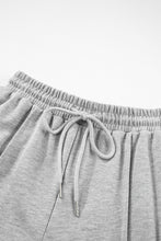 Cargar imagen en el visor de la galería, Light Grey Drawstring Waist Cargo Sweatpants
