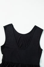 Cargar imagen en el visor de la galería, Black Open Back Wide Leg Jumpsuit
