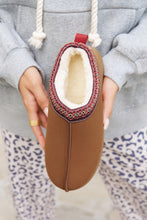 Cargar imagen en el visor de la galería, Chestnut Suede Contrast Print Plush Lined Snow Boots
