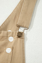 Cargar imagen en el visor de la galería, Phalaenopsis Polka Dot Print Bib Pocket Denim Barrel Overalls Jumpsuit
