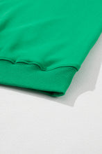 Cargar imagen en el visor de la galería, Green LUCKY Aphabet Chenille Embroidered Pullover Sweatshirt
