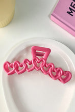 Load image into Gallery viewer, Rose Red Valentines Heart Shaped Large Hair Claw
